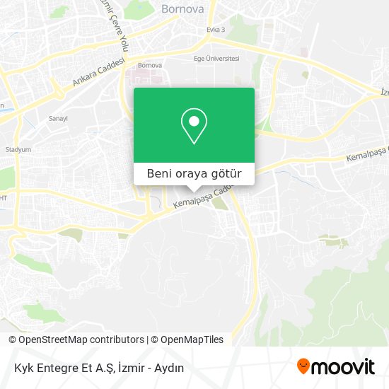 Kyk Entegre Et A.Ş harita