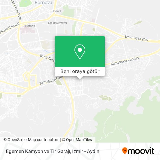 Egemen Kamyon ve Tir Garajı harita