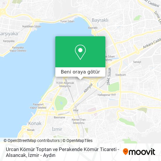 Urcan Kömür Toptan ve Perakende Kömür Ticareti - Alsancak harita