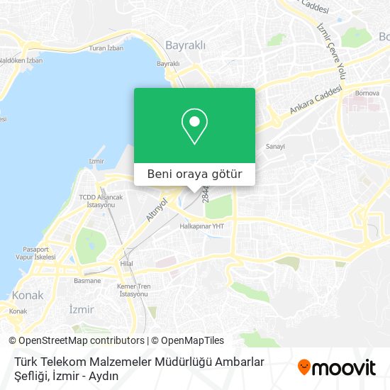 Türk Telekom Malzemeler Müdürlüğü Ambarlar Şefliği harita