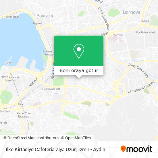 İlke Kirtasiye Cafeteria Ziya Uzun harita