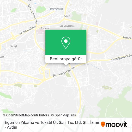 Egemen Yıkama ve Tekstil Ür. San. Tic. Ltd. Şti. harita