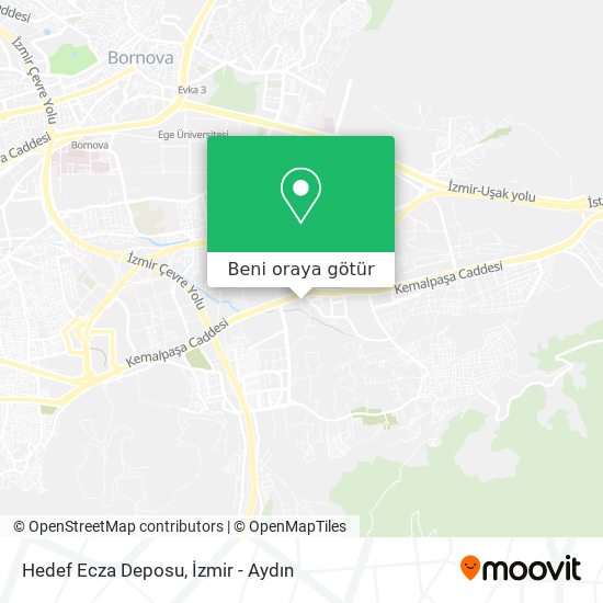 Hedef Ecza Deposu harita