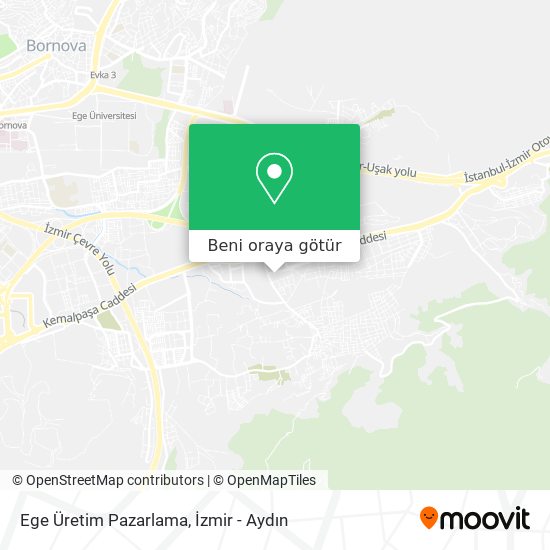 Ege Üretim Pazarlama harita