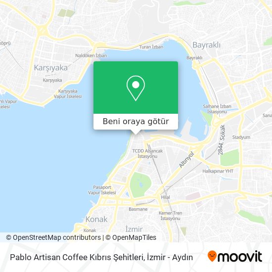 Pablo Artisan Coffee Kıbrıs Şehitleri harita