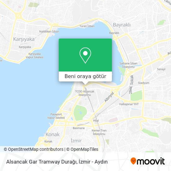 Alsancak Gar Tramway Durağı harita