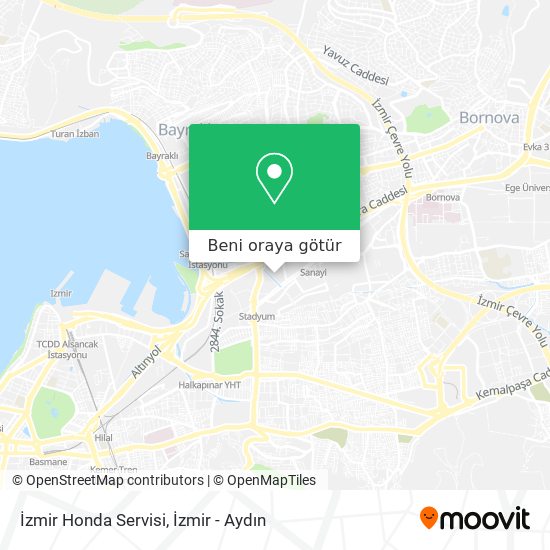 İzmir Honda Servisi harita