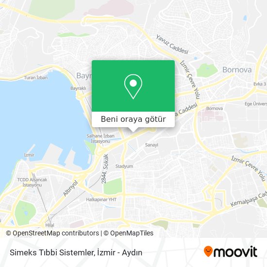 Simeks Tıbbi Sistemler harita