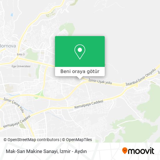 Mak-San Makine Sanayi harita