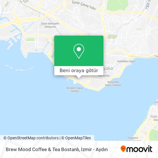 Brew Mood Coffee & Tea Bostanlı harita