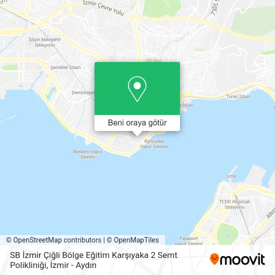 SB İzmir Çiğli Bölge Eğitim Karşıyaka 2 Semt Polikliniği harita