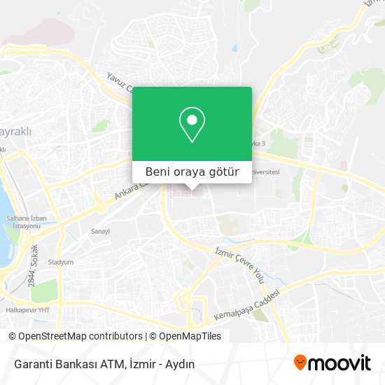 Garanti Bankası ATM harita
