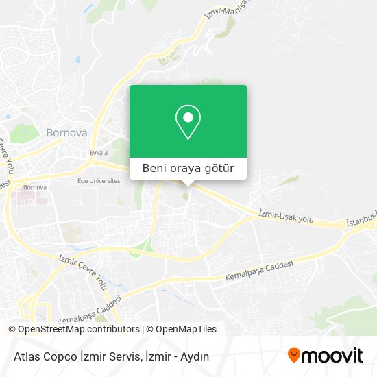 Atlas Copco İzmir Servis harita