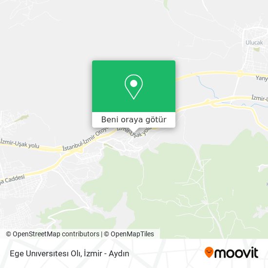 Ege Unıversıtesı Olı harita