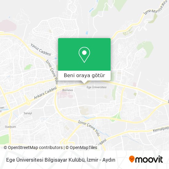 Ege Üniversitesi Bilgisayar Kulübü harita