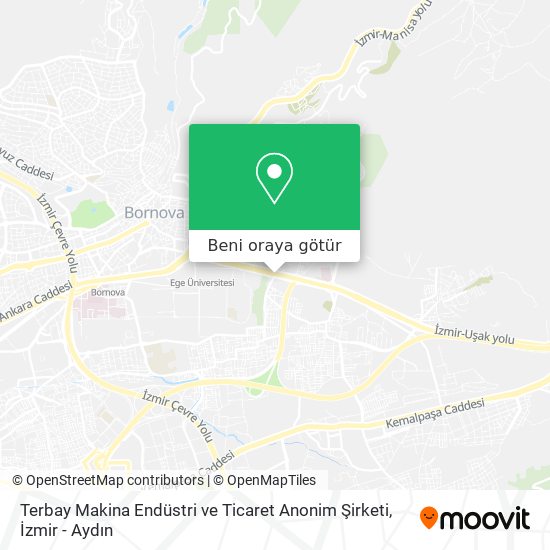 Terbay Makina Endüstri ve Ticaret Anonim Şirketi harita