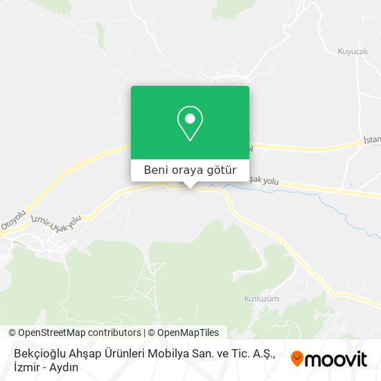 Bekçioğlu Ahşap Ürünleri Mobilya San. ve Tic. A.Ş. harita