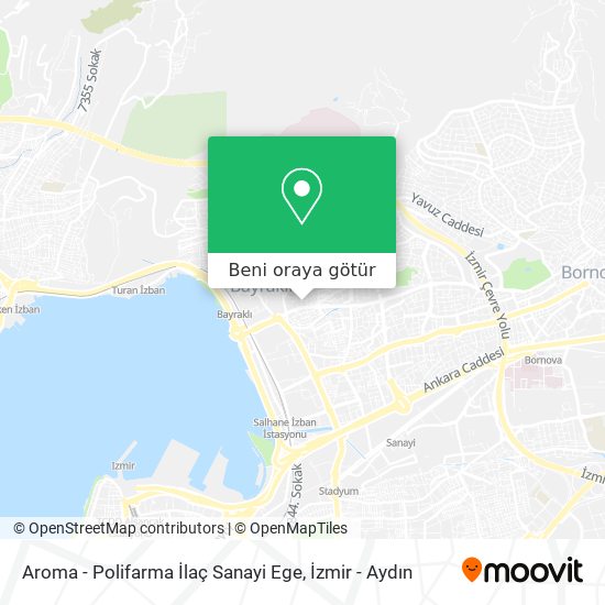 Aroma - Polifarma İlaç Sanayi Ege harita