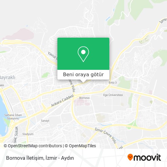 Bornova İletişim harita