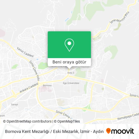 Bornova Kent Mezarlığı / Eski Mezarlık harita