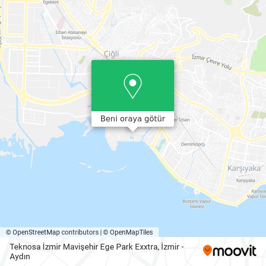 Teknosa İzmir Mavişehir Ege Park Exxtra harita