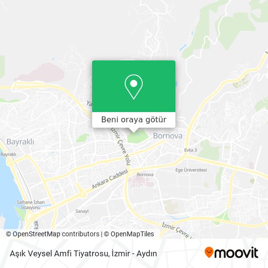 Aşık Veysel Amfi Tiyatrosu harita