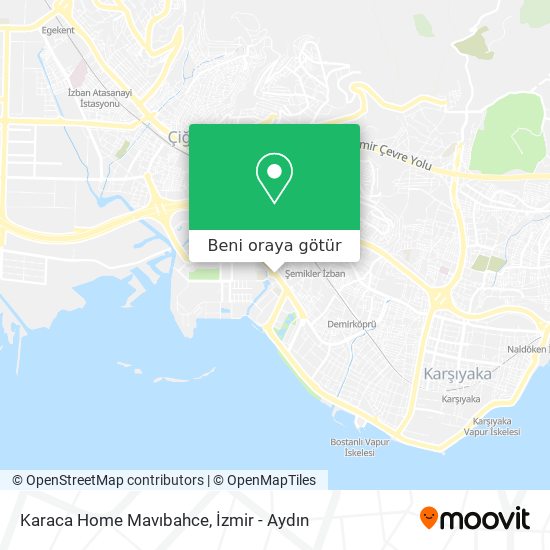 Karaca Home Mavıbahce harita