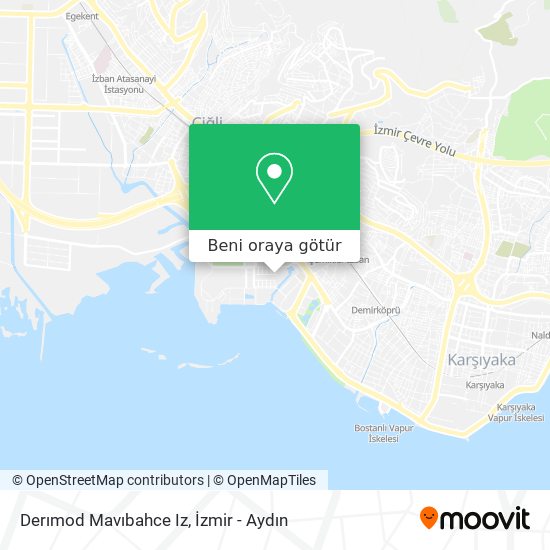 Derımod Mavıbahce Iz harita
