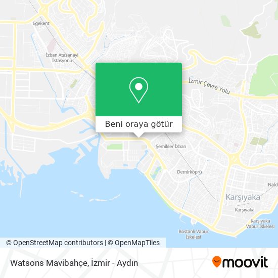 Watsons Mavibahçe harita