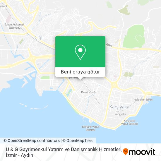 U & G Gayrimenkul Yatırım ve Danışmanlık Hizmetleri harita