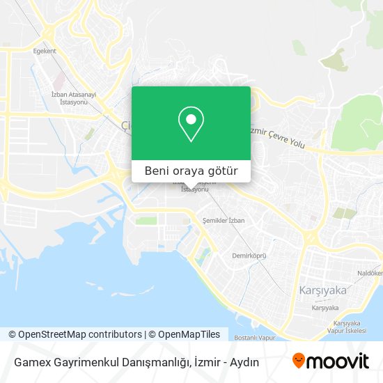 Gamex Gayrimenkul Danışmanlığı harita