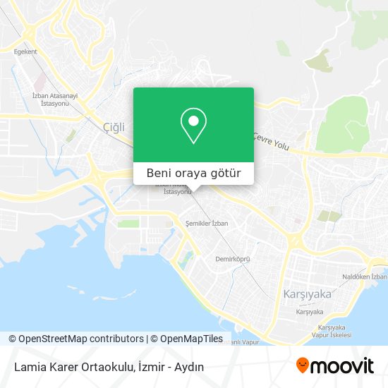 Lamia Karer Ortaokulu harita