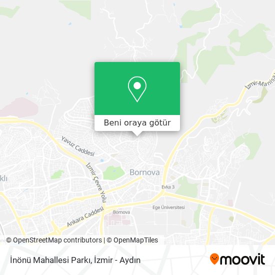 İnönü Mahallesi Parkı harita