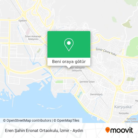 Eren Şahin Eronat Ortaokulu harita