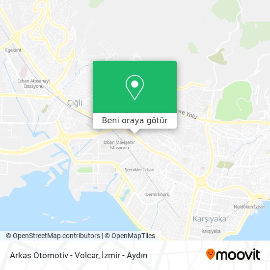 Arkas Otomotiv - Volcar harita