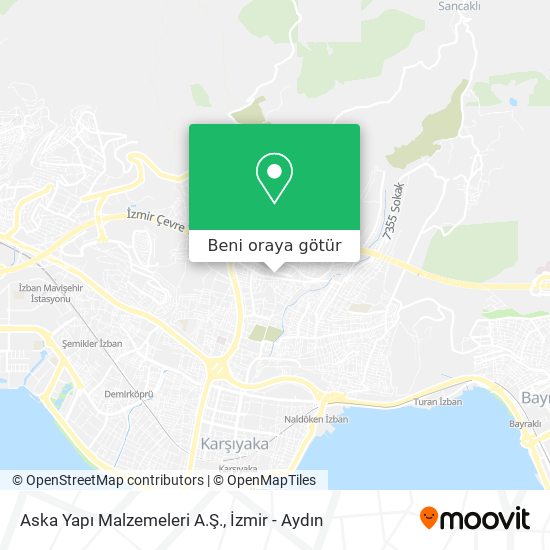 Aska Yapı Malzemeleri A.Ş. harita