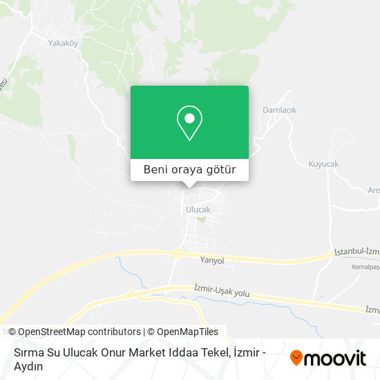 Sırma Su Ulucak Onur Market Iddaa Tekel harita