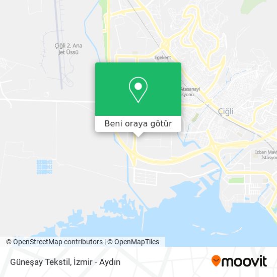 Güneşay Tekstil harita
