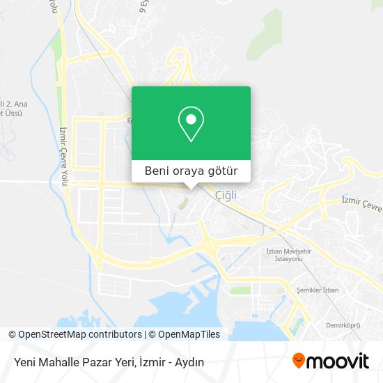 Yeni Mahalle Pazar Yeri harita