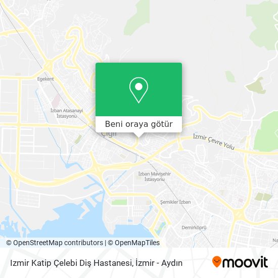 Izmir Katip Çelebi Diş Hastanesi harita
