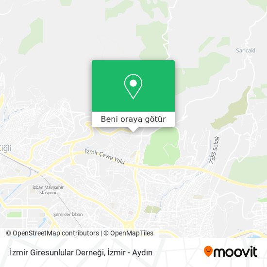 İzmir Giresunlular Derneği harita