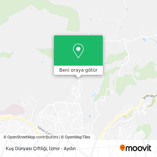 Kuş Dünyası Çiftliği harita