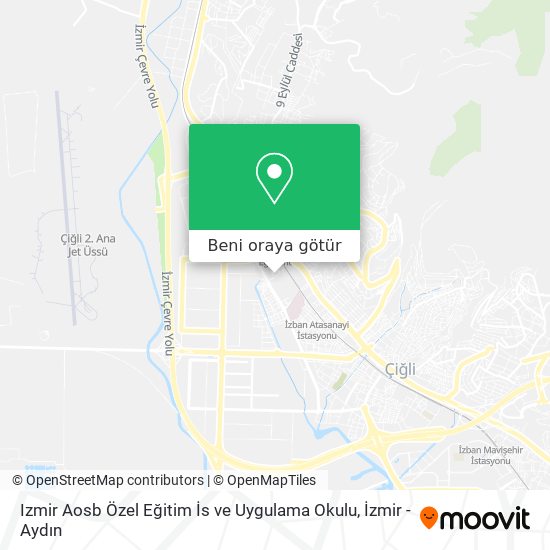 Izmir Aosb Özel Eğitim İs ve Uygulama Okulu harita