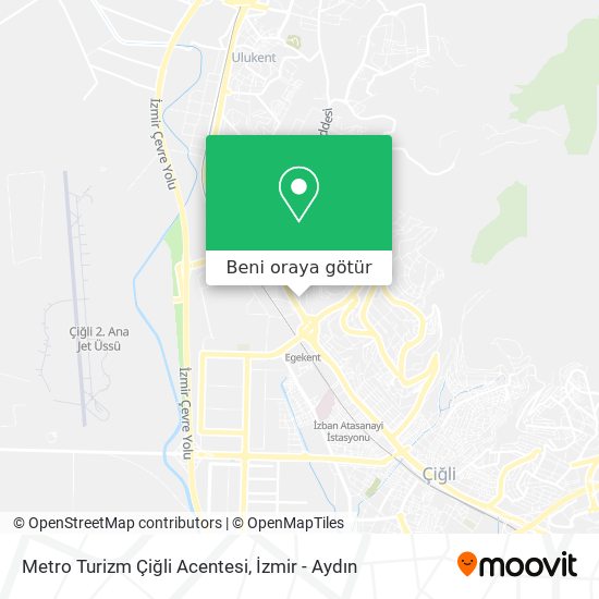 Metro Turizm Çiğli Acentesi harita