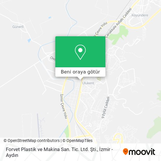 Forvet Plastik ve Makina San. Tic. Ltd. Şti. harita