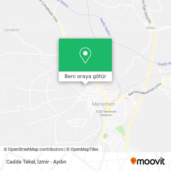 Cadde Tekel harita