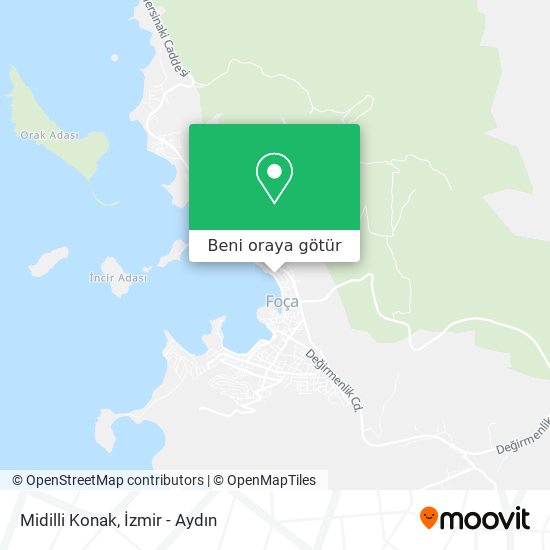 Midilli Konak harita