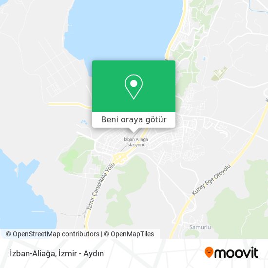 İzban-Aliağa harita