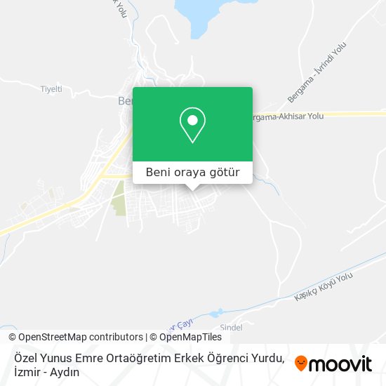 Özel Yunus Emre Ortaöğretim Erkek Öğrenci Yurdu harita