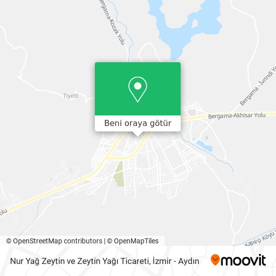 Nur Yağ Zeytin ve Zeytin Yağı Ticareti harita